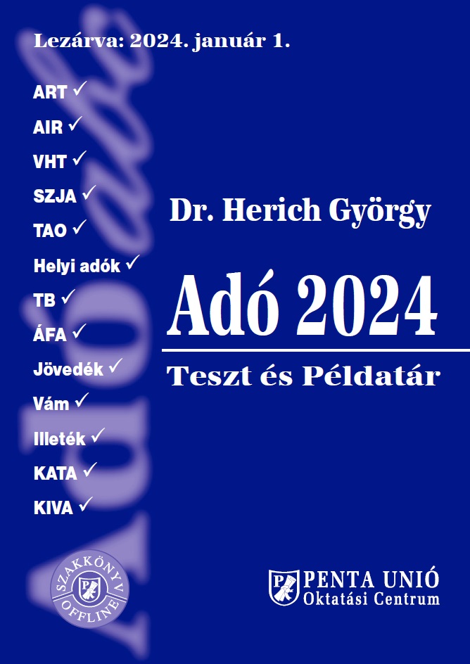 Adó 2024 Teszt és példatár