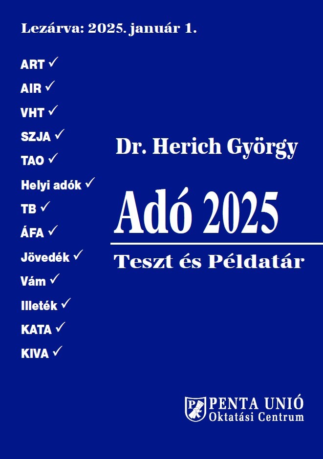 Adó 2025 Teszt és Példatár
